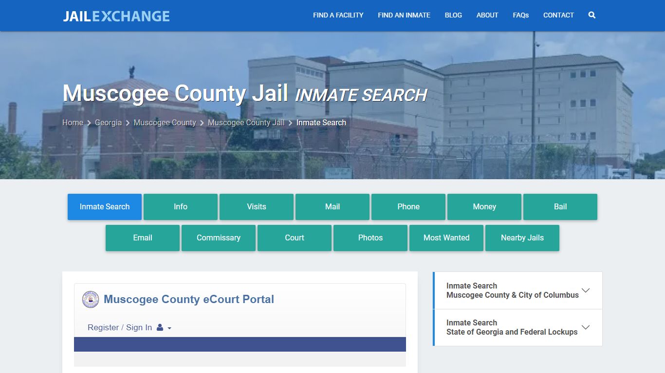Inmate Search: Roster & Mugshots - Muscogee County Jail, GA - Jail Exchange